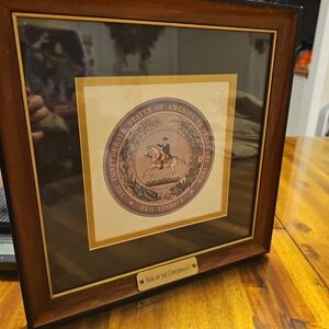 Framed Seal of the Confederacy Art